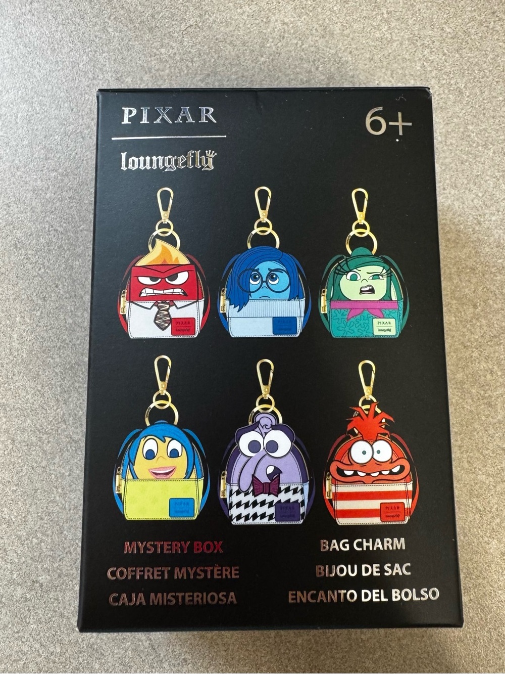 Pixar Loungefly Inside Out Mini Backpack Coin Bag Charm Mystery Box - UNOPENED